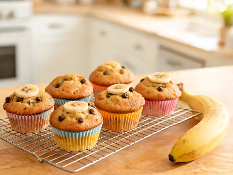Bananen-Muffins (KI-generiertes Bild)