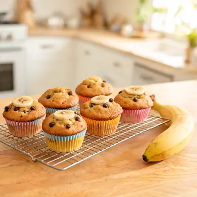 Bananen-Muffins (KI-generiertes Bild)