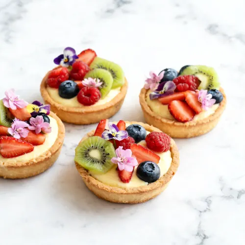 Obsttörtchen mit Beeren (KI-generiertes Bild)